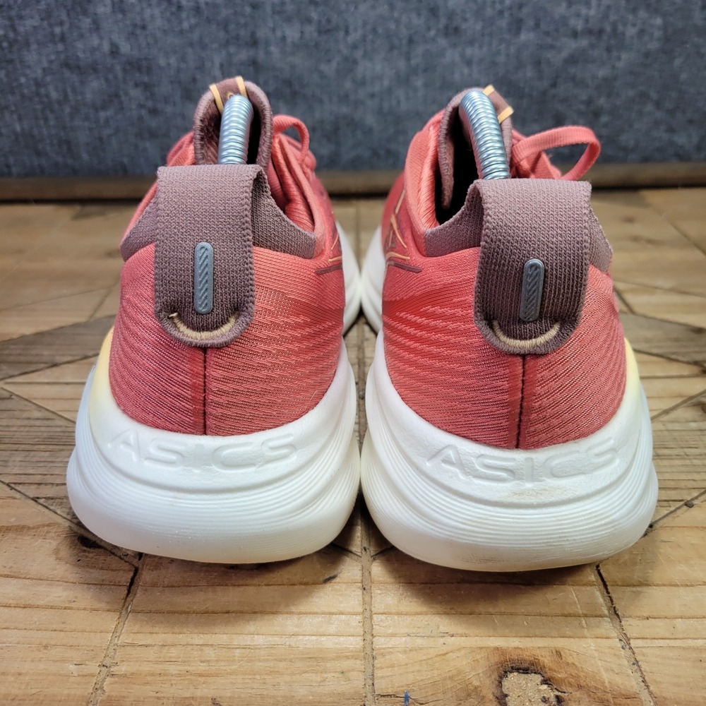 ASICS GEL-NIMBUS 27 Women's Size 9.5 'DARK PINK CLAY/ORANGE GLOW' Running Shoes - Picture 7 of 13